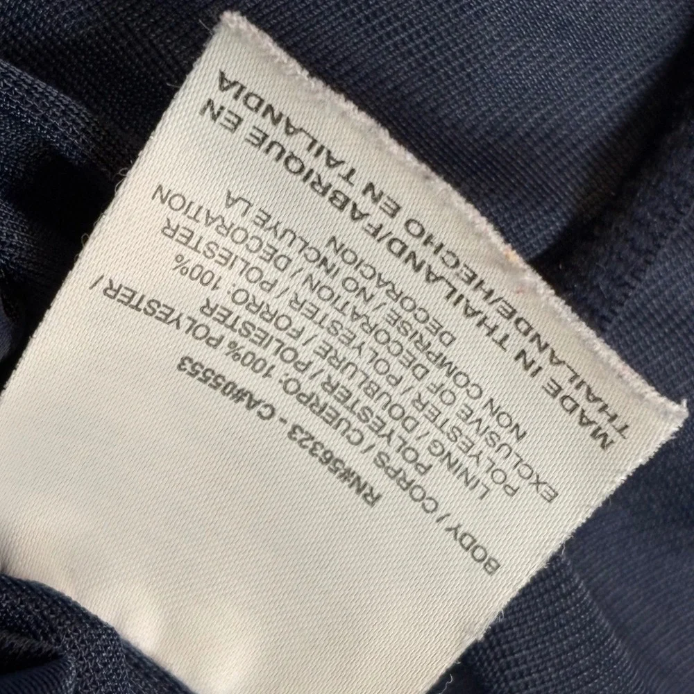 Nike Basketball Shorts Mens Large Navy Blue Mesh Athletic Gym Drawstring Swoosh